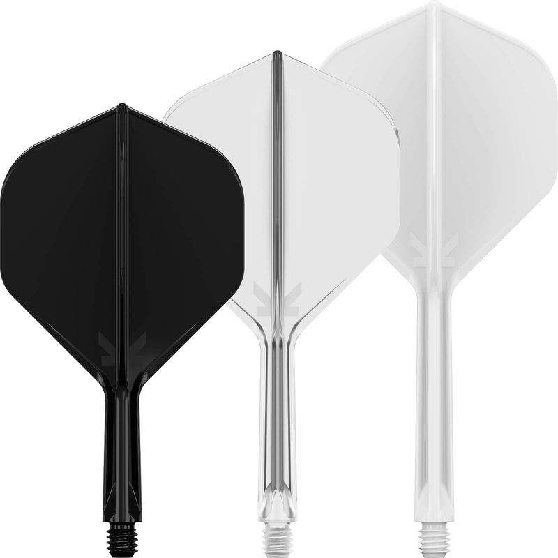 TARGET Darts Josh Rock K Flex Flights and Shaft System, No.2 |Set van 3 Kflex All In One Flights, Player Edition Darts Accessoires | K-Flex Dart Stem Kort (19mm
